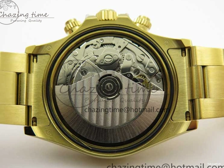 KKF Steel YG Dial Best 904L Edition 1:1 Green Bracelet YG Daytona on A7750 0410